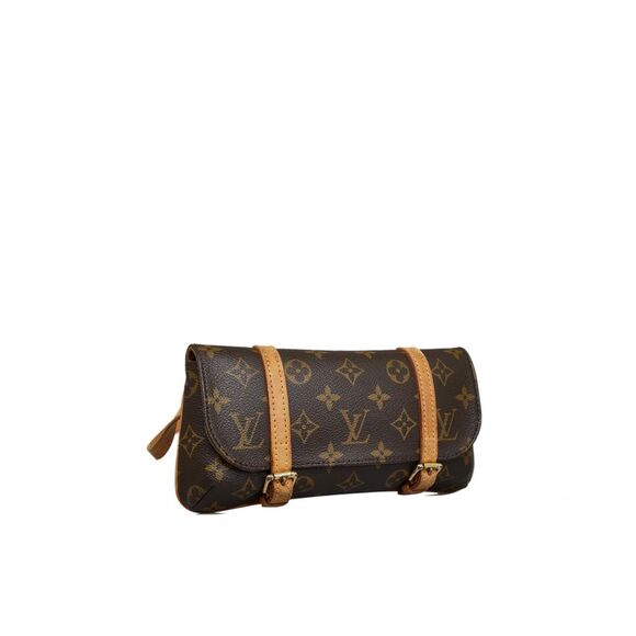 Pre Loved Louis Vuitton Pochette Jour GM Monogram Belt Bag Women Brown - Picture 2 of 8